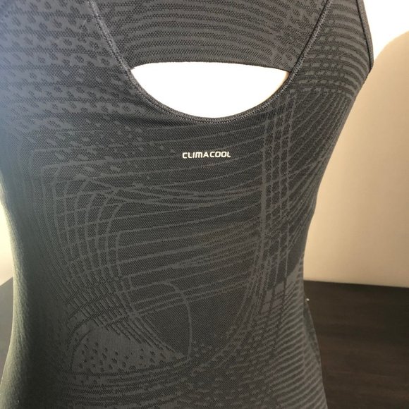 2/$20 DEAL Adidas Climacool M Black Workout Training Tank - Picture 3 of 7